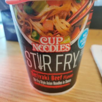 nissin Stir Fry teriyaki beef cup