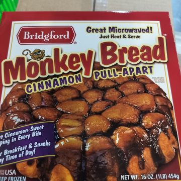 BRIDGFORD Monkey Bread cinnamon pull-apart